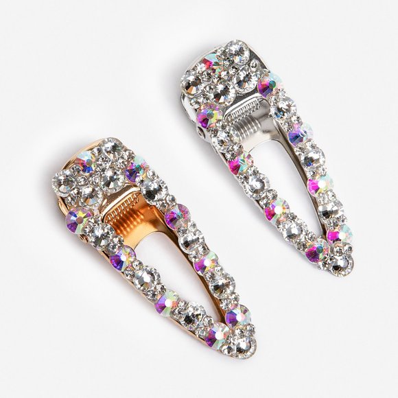 Accessories - NEW! 2.5" Sparkly Gold and Silver Hair Clips